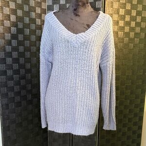 Rue21 Women's V-Neck Sweater - Soft Gray